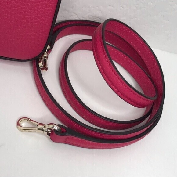 New! Kate Spade Leila Small Tab Pebbled Leather Crossbody Phone Wallet Bag - Picture 10 of 13